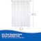 Kenney Mfg Medium Weight Extra Long PEVA Shower Curtain Liner, 70in W x 78in H, White KN61469 - alternate 7